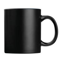 Black mug with colored inside, 300 ml