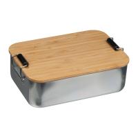 Stainless steel lunchbox with bamboo lid