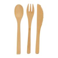 Bamboo cutlery set