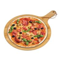 Round pizza and serving tray