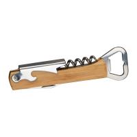 Corkscrew with bottle opener