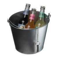 Zinc bucket with bottle opener, 6000 ml