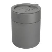 Ceramic drinking cup with silicone sleeve, 340ml