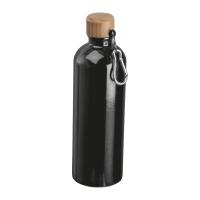 Stainless steel drinking bottle with carabiner, 75