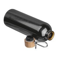 Stainless steel drinking bottle with carabiner, 75