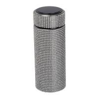 Small stainless steel drinking bottle with rhinest