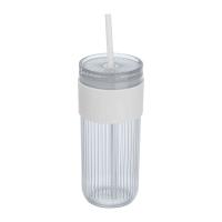 Drinking cup with straw, 660 ml