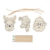 Christmas tree tag painting set