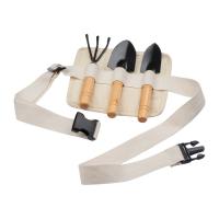 Garden tool set in a belt