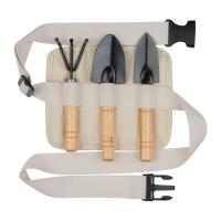 Garden tool set in a belt