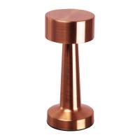 Stainless steel table lamp with rechargeable batte