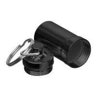 Stainless steel keychain container