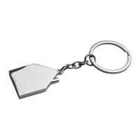 Metal keyring in house shape