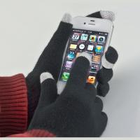 Acrylic gloves with touch tops on two fingers