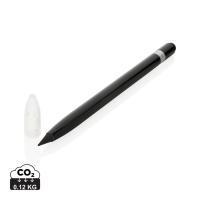 Aluminium inkless pen with eraser