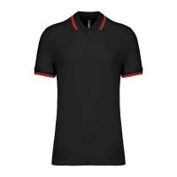 Men'S 2 Striped Short Sleeved Poloshirt